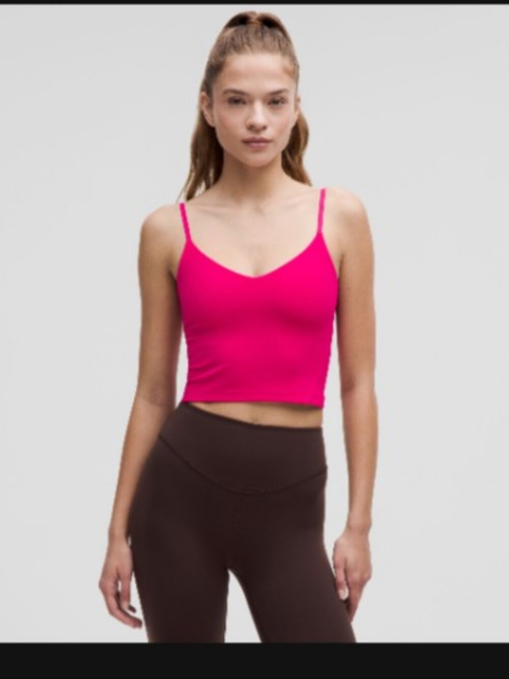 Lululemon Align Cropped Cami A/B Support Sz 2
